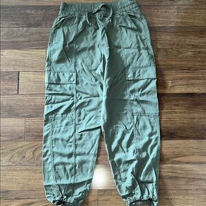 Green Cargo Jogger Pants